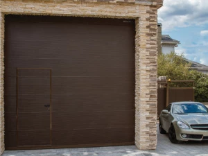 Алюминиевые ворота DoorHan цвет коричневый ral 8014