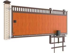 Откатные автоматические ворота под дерево DoorHan премиум классик серии slg-a, 2000х3100