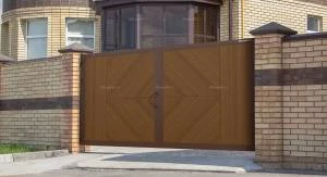 Уличные распашные ворота премиум, 3700х1900
