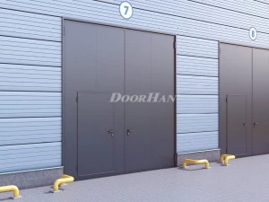 Промышленные распашные ворота DoorHan с сэндвич-панелью 3200x3000