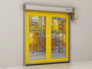 Скоростные ворота DoorHan рулонные прозрачные серии speedroll sdf 2000x2000