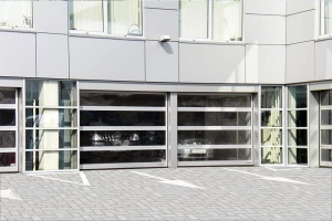 Панорамные секционные ворота DoorHan серии isd02 5300x2000 (сплошное остекление)