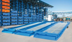 Рампа мобильная DoorHan без опоры на кузов машины серии rmfs синяя