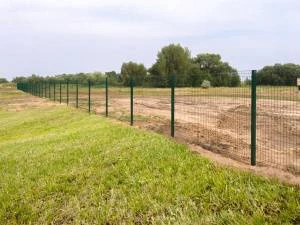 Секция Оптима из прутка 4 мм, 2535x1730 с ячейкой 55х200 цвет зеленый ral 6005