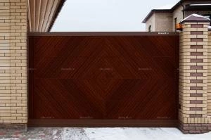 Уличные откатные ворота премиум, 2800х2200