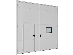 Распашные гаражные ворота серии sg-ss 3000x3500