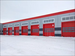 Панорамные секционные ворота DoorHan серии isd02 5900x2600 (остекление с перемычками)