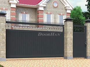 Автоматические откатные ворота с пиками DoorHan серии slg-a 4000x2000