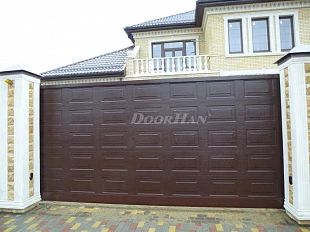 Автоматические откатные ворота с филенкой DoorHan серии slg-a 5000x2200