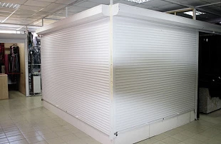 Рольставни DoorHan на витрину цвет белый ral 9003