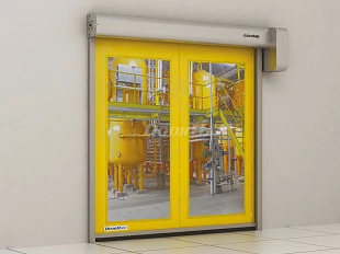 Скоростные ворота DoorHan рулонные прозрачные серии speedroll sdf 2000x2000