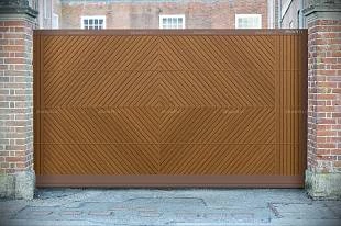 Уличные откатные ворота премиум, 2600х1900