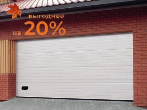 Секционные ворота для гаража DoorHan серии rsd02lux (люкс) цвет белый ral 9003